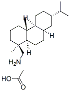 (1R,4bα,10aα)-1,2,3,4,4a,4b,5,6,10,10a-デカヒドロ-1,4aβ-ジメチル-7-イソプロピル-1α-フェナントレンメタンアミン・酢酸 化学構造式