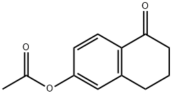 6-アセトキシ-1,2,3,4-テトラヒドロナフタレン-1-オン 化学構造式