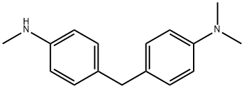 N,N-Dimethyl-4-[[4-(methylamino)phenyl]methyl]benzenamine 结构式