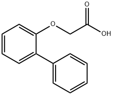 2-([1,1'-ビフェニル]-2-イルオキシ)酢酸 化学構造式