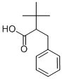 rac-(R*)-α-(tert-ブチル)ベンゼンプロパン酸 化学構造式