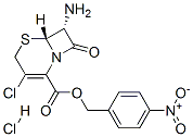 (6R)-7α-アミノ-3-クロロ-8-オキソ-5-チア-1-アザビシクロ[4.2.0]オクタ-2-エン-2-カルボン酸(4-ニトロフェニル)メチル・塩酸塩 化学構造式