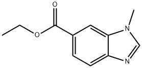 1-甲基-1H-苯并咪唑-6-羧酸乙酯, 53484-20-1, 结构式