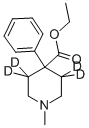 MEPERIDINE (D4) 化学構造式