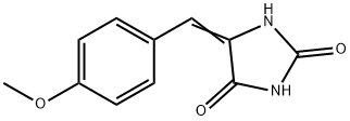 Hydantoin, 5-(p-methoxybenzylidene)- Struktur