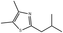 4,5-ジメチル-2-(2-メチルプロピル)チアゾール 化学構造式