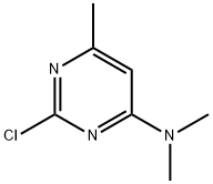 2-クロロ-4-ジメチルアミノ-6-メチルピリミジン 化学構造式