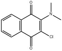 2-dimethylamino-3-chloro-1,4-naphthoquinone Structure