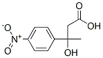3-HYDROXY-3-METHYL-3-(4-NITROPHENYL)PROPANOIC ACID 化学構造式