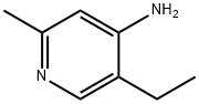 5-乙基-2-甲基-4-氨基吡啶, 5350-64-1, 结构式