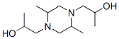 α,α',2,5-テトラメチル-1,4-ピペラジンジエタノール 化学構造式