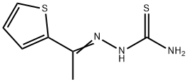 2-[1-(2-噻吩基)亚乙基]肼基硫代甲酰胺, 5351-71-3, 结构式