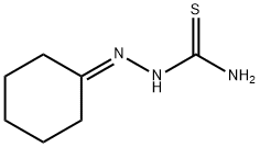 アミノ(2-シクロヘキシリデンヒドラゾノ)メタンチオール 化学構造式