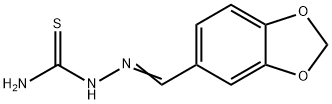 (1,3-苯并二氧戊环-5-基亚甲基氨基)硫脲,5351-85-9,结构式