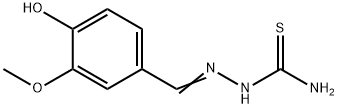 Hydrazinecarbothioamide, 2-[ (4-hydroxy-3-methoxyphenyl)methylene]- Struktur