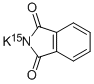 (2-15N)-1H-イソインドール-1,3(2H)-ジオン/カリウム,(1:1) 化学構造式