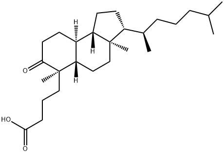 5-オキソ-4,5-セココレスタン-4-酸 化学構造式