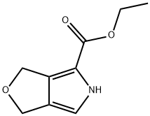 1H-Furo[3,4-c]pyrrole-4-carboxylicacid,3,5-dihydro-,ethylester(9CI) Struktur