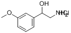 2-AMINO-1-(3-METHOXY-PHENYL)-ETHANOL HCL 化学構造式
