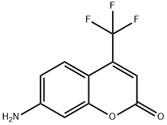 7-アミノ-4-トリフルオロメチルクマリン 化学構造式