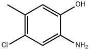 2-氨基-4-氯-5-甲基苯酚,53524-27-9,结构式