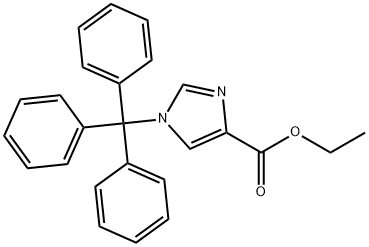 1-三苯甲基-1H-咪唑-4-羧酸乙酯,53525-60-3,结构式