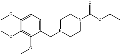 4-[(2,3,4-TriMethoxyphenyl)Methyl]-1-piperazinecarboxylic Acid Ethyl Ester Struktur
