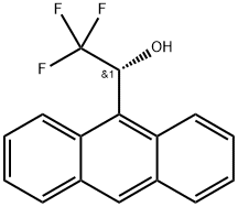 (R)-(-)-2,2,2-トリフルオロ-1-(9-アントリル)エタノール 化学構造式