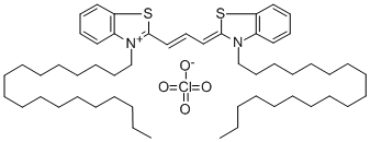 3,3'-DIOCTADECYLTHIACARBOCYANINE PERCHLORATE Structure