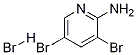 2-amino-3,5-dibromopyridine hydrobromide Structure