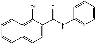 1-羟基-N-2-吡啶基-2-萘酰胺 结构式