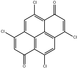 3,5,8,10-tetrachloro-1,6-pyrenedione Struktur