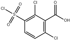 2,6-DICHLORO-3-CHLOROSULFONYL-BENZOIC ACID Structure