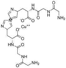 copper-glycyl-glycyl-histidine 化学構造式