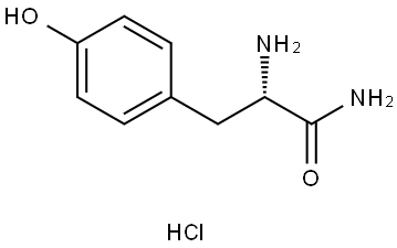 L-酪氨酰胺盐酸盐,53559-18-5,结构式