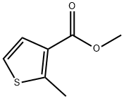 2-メチルチオフェン-3-カルボン酸メチル 化学構造式