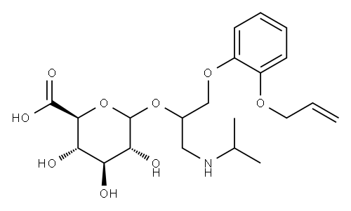 oxoprenolol glucuronide Structure