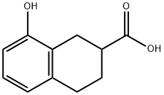 8-hydroxy-1,2,3,4-tetrahydronaphthalene-2-carboxylic acid Structure
