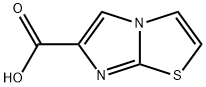 咪唑[2,1-b]噻唑-6-甲酸,53572-98-8,结构式
