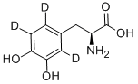 L-ドパ-2,5,6-D3 化学構造式