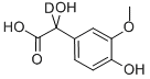 DL-4-HYDROXY-3-METHOXYMANDELIC-2-D1 ACID 结构式
