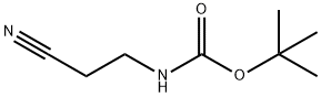 N-(2-氰基乙基)氨基甲酸叔丁酯, 53588-95-7, 结构式
