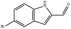 5-ブロモ-1H-インドール-2-カルブアルデヒド 化学構造式