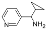 シクロプロピル(ピリジン-3-イル)メタンアミン 化学構造式