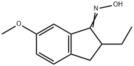 1H-Inden-1-one,2-ethyl-2,3-dihydro-6-methoxy-,oxime(9CI) 结构式