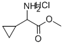 2-アミノ-2-シクロプロピル酢酸メチル塩酸塩 化学構造式