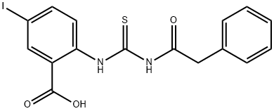 5-IODO-2-[[[(PHENYLACETYL)AMINO]THIOXOMETHYL]AMINO]-BENZOIC ACID Structure