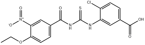 4-CHLORO-3-[[[(4-ETHOXY-3-NITROBENZOYL)AMINO]THIOXOMETHYL]AMINO]-BENZOIC ACID|