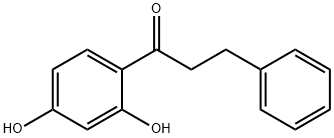 2′,4′‐ジヒドロキシジヒドロカルコン 化学構造式