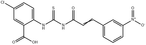 5-CHLORO-2-[[[[3-(3-NITROPHENYL)-1-OXO-2-PROPENYL]AMINO]THIOXOMETHYL]AMINO]-BENZOIC ACID|
